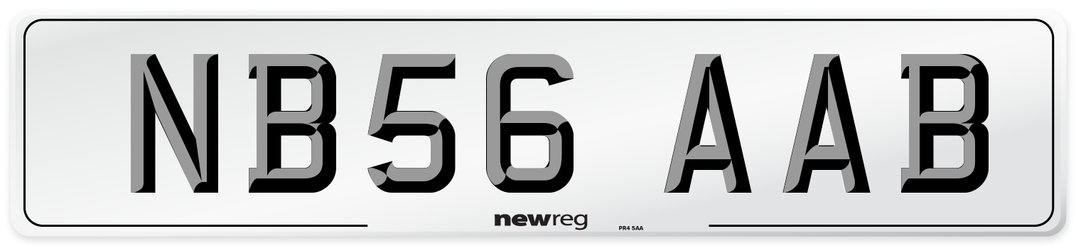 NB56 AAB Number Plate from New Reg